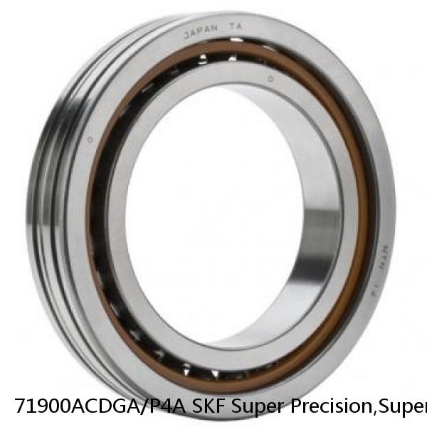 71900ACDGA/P4A SKF Super Precision,Super Precision Bearings,Super Precision Angular Contact,71900 Series,25 Degree Contact Angle #1 small image