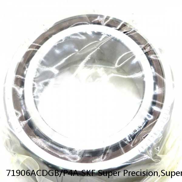 71906ACDGB/P4A SKF Super Precision,Super Precision Bearings,Super Precision Angular Contact,71900 Series,25 Degree Contact Angle #1 image